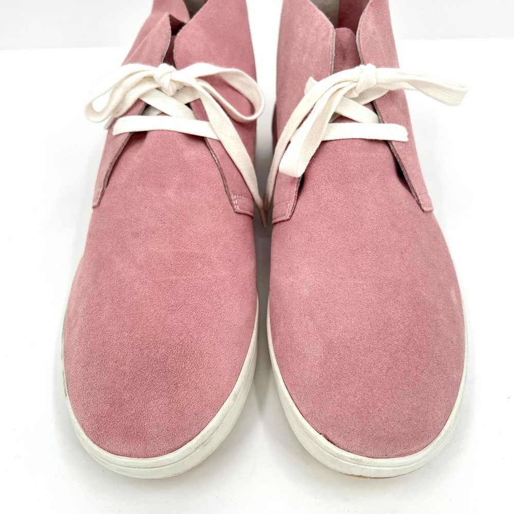 STEVE MADDEN Chester Suede Lace Up Chukka Ankle Bootie Pink 11 - Picture 2 of 10